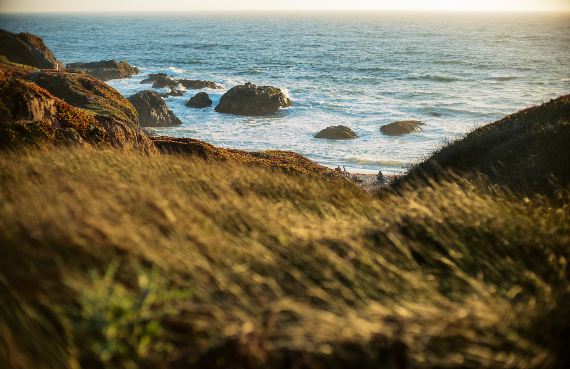 Pacific Ocean Sunset Watching the sunset at a hidden beach on the Pacific Ocean